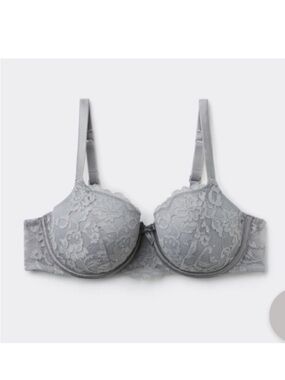 Tezenis Lace Underwire Bra Light Gray 36D | Feminine Everyday Lingerie